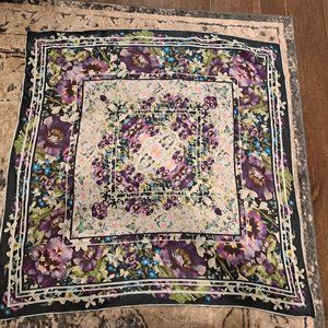 Ted baker KAWAAP DARK FLORAL square silk scarf